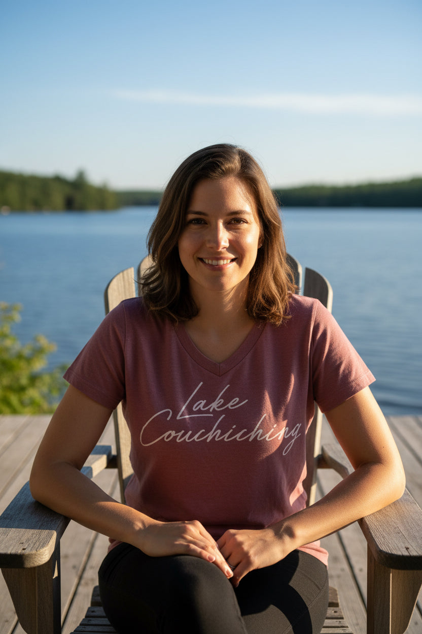 Lake Couchiching T-Shirt-Pink