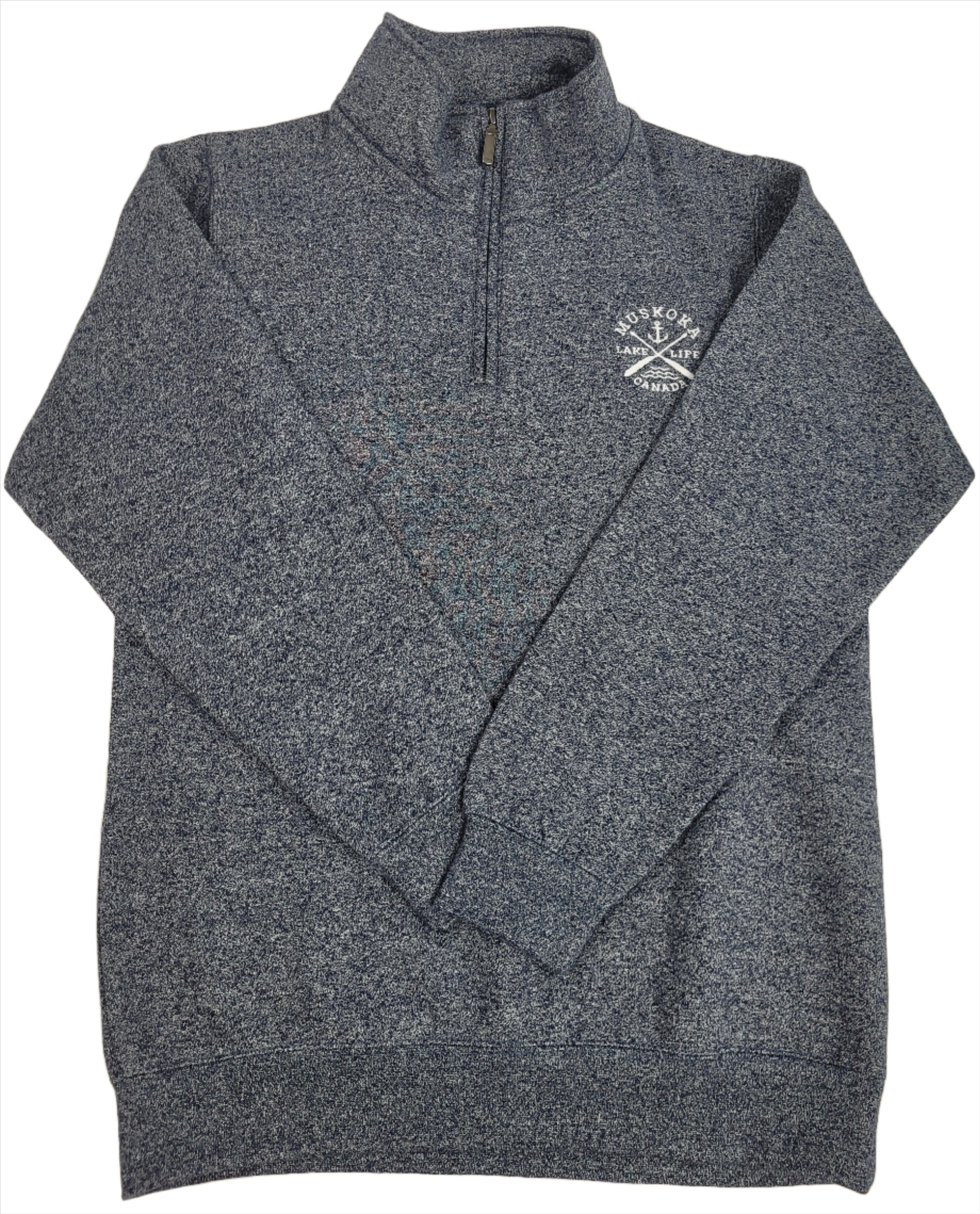 Muskoka 1/4 zip in heather blue